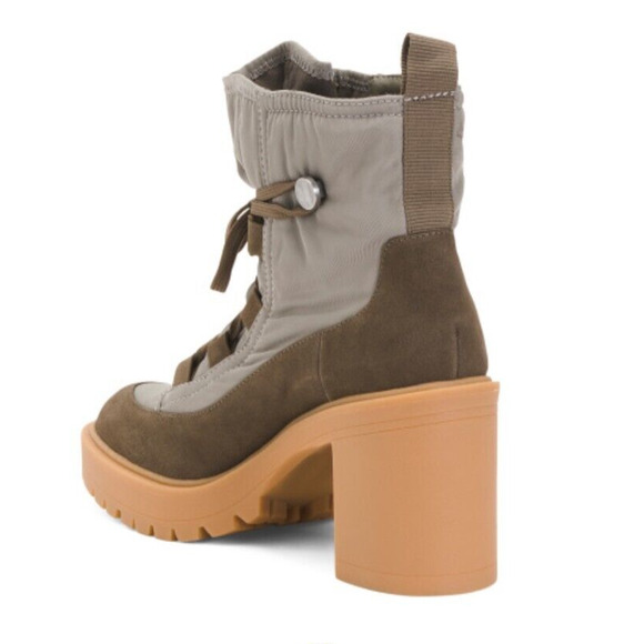 NEW Dolce Vita Celida Heeled Bootie Olive Green Boot Leather Womens 8.5 MSRP$160 - Picture 4 of 7